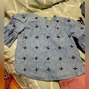 Gap denim blouse